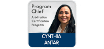 Cynthia Antar, Arbitration Certification Program