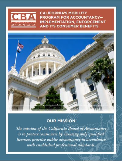 Report on California's Mobility Program for Accountancy